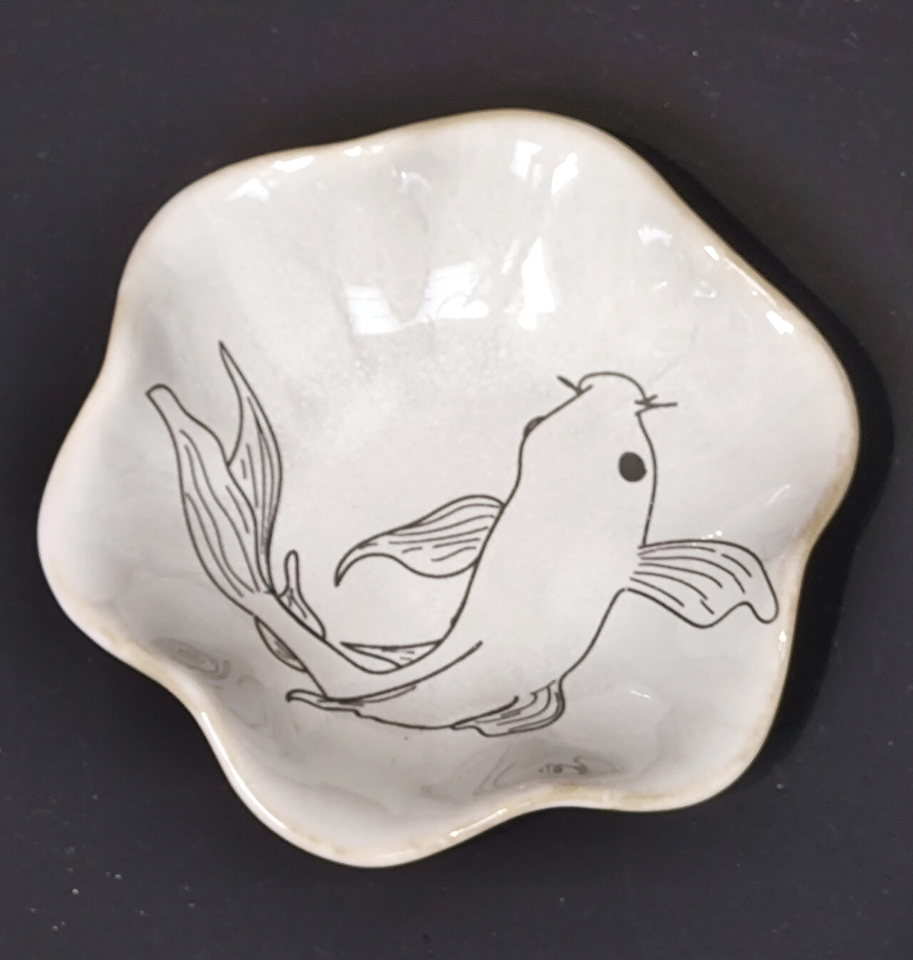 Feuille de décalcomanies en céramique sur glaçure, motif